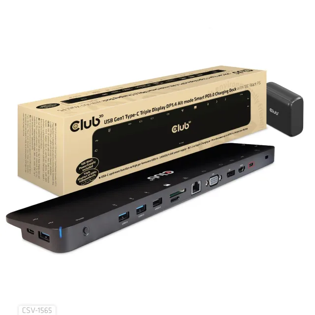NB ACC DOCKING STATION/USB-C 100W CSV-1565 CLUB3D