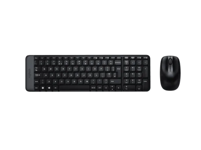 Logitech | Combo Wireless Keyboard and Mouse | MK220 | Keyboard and Mouse | Wireless | Mouse included | US | N/A | Black