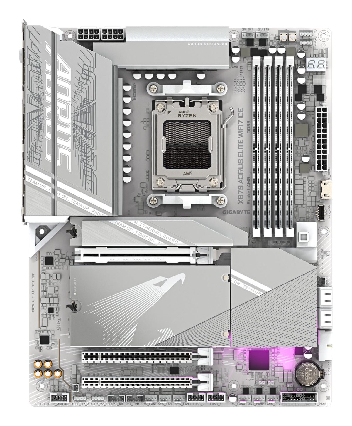 Gigabyte Processor family AMD Ryzen, Processor socket AM5, DDR5 DIMM, Number of SATA connectors 4