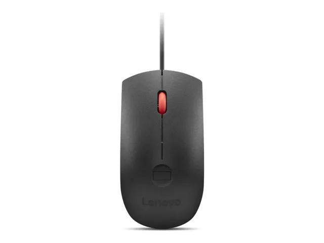 Lenovo Fingerprint Biometric USB Mouse Gen3 | Wired | USB-A | Black/Red