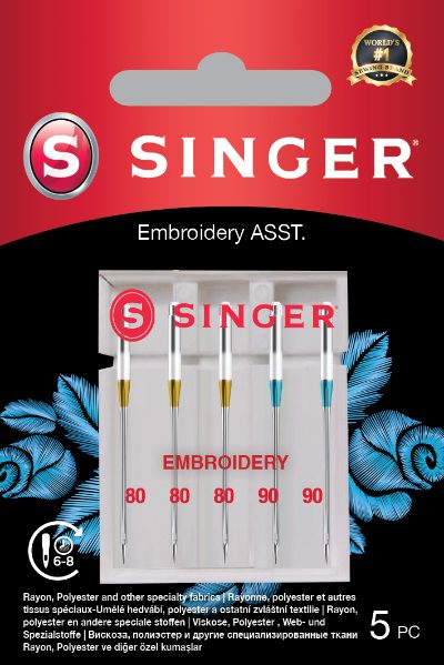 Embroidery Needle ASST 5PK