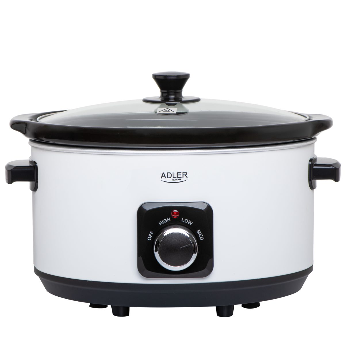Slow Cooker, AD 6413w, 290 W, 5.8 L, Number of programs 3, White