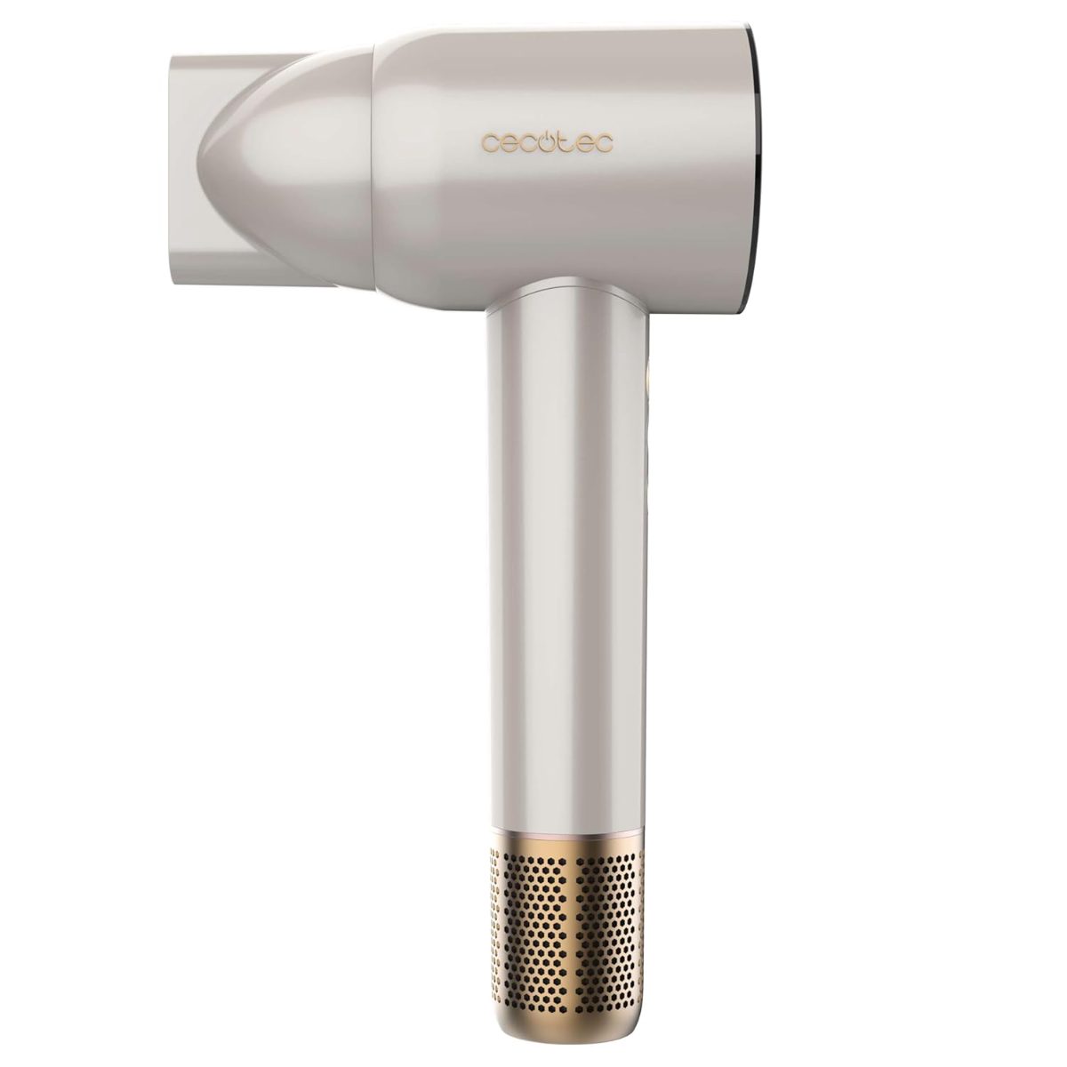 Cecotec Hair Dryer, IoniCare RockStar Nano IonTech Champagne, 1600 W, Number of temperature settings 3, Ionic function, Champagne