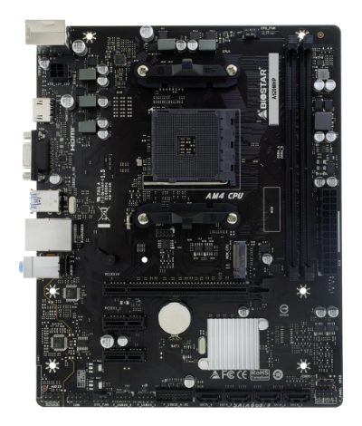 Mainboard, BIOSTAR, AMD A520, SAM4, Micro-ATX, Memory DDR4, Memory slots 2, 2xPCI-Express 3.0 1x, 1xPCI-Express 3.0 16x, 1xM.2, 1x15pin D-sub, 1xHDMI, 4xUSB 2.0, 2xUSB 3.2, 1xPS/2, 1xRJ45, 3xAudio port, A520MHP