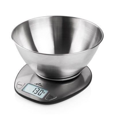 Kitchen scale, ETA677890000 Dori, Maximum weight (capacity) 5 kg, Graduation 1 g, Display type LCD, Stainless steel