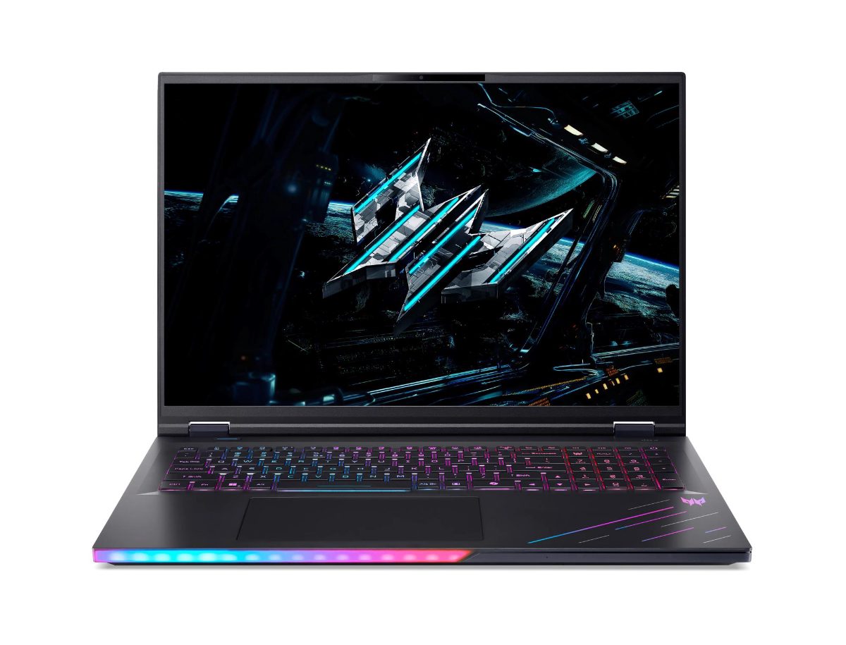 Predator Helios 18 AI PH18-73-90S7, Abyssal Black, 18 ", IPS, WQUXGA, 3840 x 2400 pixels, Intel Core Ultra 9, 275HX, 64 GB, DDR5, Solid-state drive capacity 2000 GB, NVIDIA GeForce RTX 5090, GDDR7, 24 GB, Windows 11 Home, Bluetooth version 5.4, Keyboard language US international, Keyboard backlit, Warranty 24 month(s)