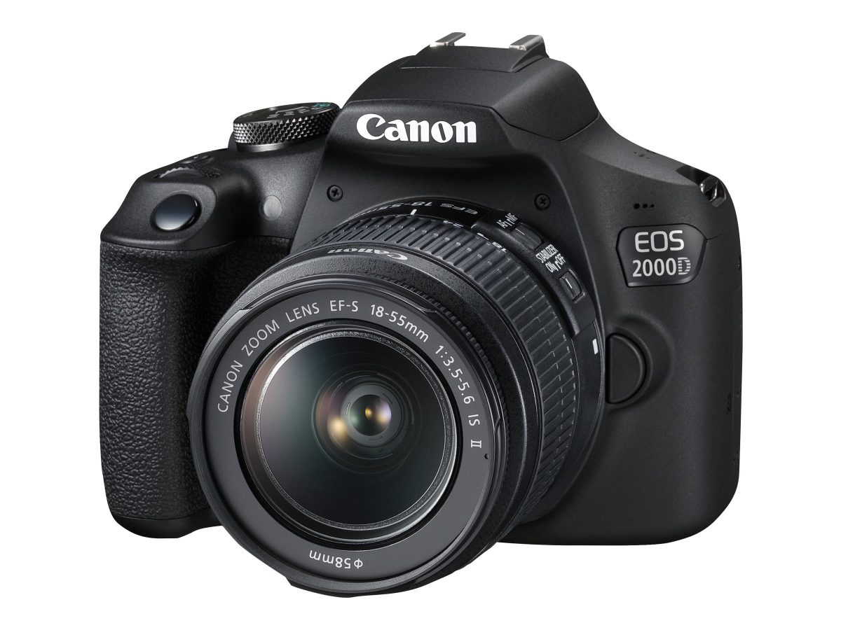 EOS, 2000D 18-55 IS II EU26, SLR Camera Kit, Megapixel 24.1 MP, Image stabilizer, ISO sensitivity (max) 12800, Display diagonal 3.0 ", Wi-Fi, Video recording, APS-C, Black