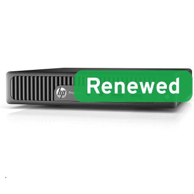 HP Renewed Grade A, ProDesk 400 G2 DM, Intel Core i3, i3‑6100T, 8 GB, SSD, 128 GB, Intel HD Graphics 530, Windows 11 Home