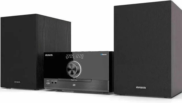 AIWA mikro mūzikas sistēma ar Bluetooth, melna