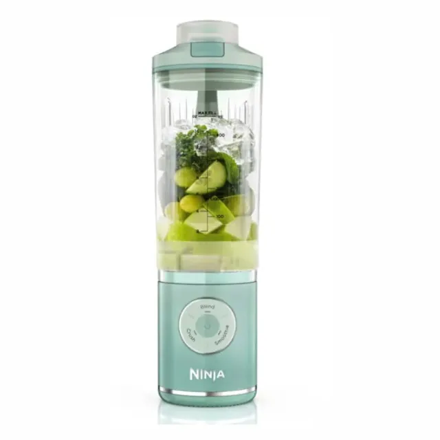 Ninja Blast Max pārnēsājams bezvadu kokteiļu blenderis, 0.5l, zaļš