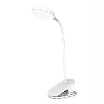 ColorWay LED Table Lamp Flexible and Clip 2 with Built-in Battery, CW-DL10FCB-W