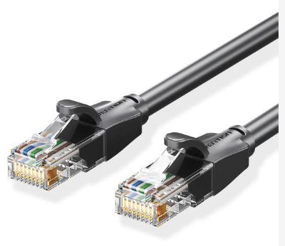 PATCH CABLE CAT.6 UTP/8M BLACK IBEBK VENTION