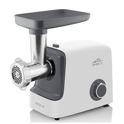 Meat mincer, ETA507590000, White, 2200 W, Throughput (kg/min) 2.3