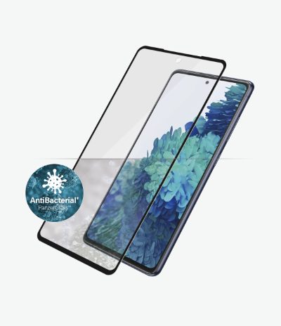 Samsng, Galaxy S21 FE CF, Hybrid glass, Black, Antibacterial; Works with in-screen fingerprint reader; Full frame coverage; Rounded edges, Screen Protector