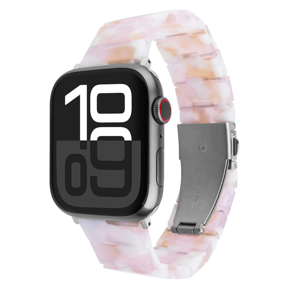 Resin Strap for Apple Watch 38/40/41mm, Candy Pink, Epoxy Resin
