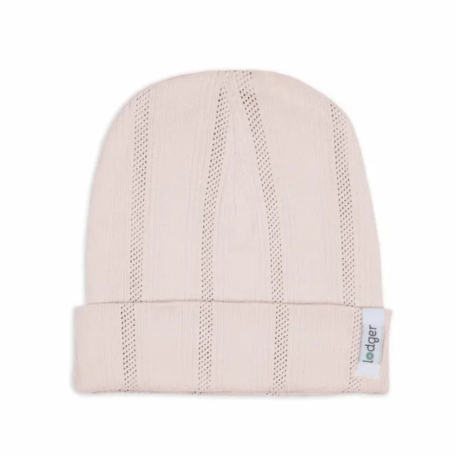 Lodger Beanie Pointelle bērnu cepurīte, Powder, 0-6 mēn.