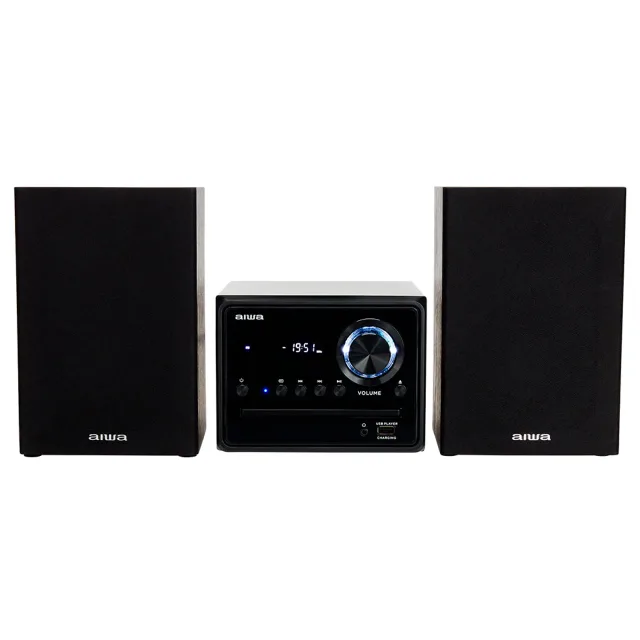 AIWA mikro mūzikas sistēma ar Bluetooth, melna