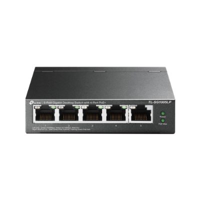 Switch, TL-SG1005LP, Unmanaged, Desktop, PoE+ ports quantity 4, Power supply type External