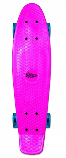 No Rules Skateboard fun skrituļdēlis ar gaismiņām, rozā