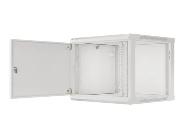 Lanberg | Rack cabinet 19" wall-mount 9U/600x600 (flat pack) for self-assembly with metal door | WF01-6609-00S | Grey