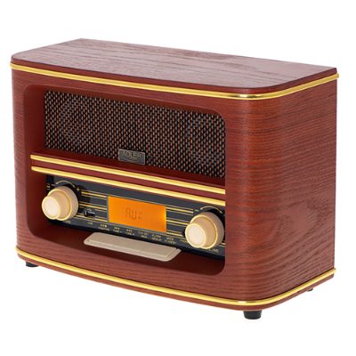 Retro Radio, AD 1187, Alarm function, AUX in, Wooden