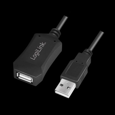 USB 2.0 repeater 5m, USB-A to USB-A USB A male, USB A female