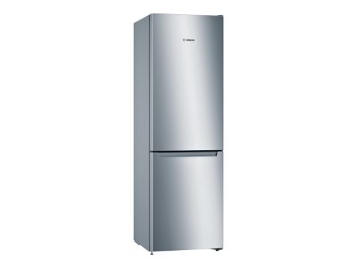 Serie 2 Refrigerator, KGN33NLEB, Energy efficiency class E, Free standing, Combi, Height 176 cm, No Frost system, Fridge net capacity 193 L, Freezer net capacity 89 L, 42 dB, Stainless steel