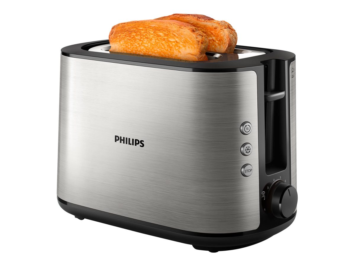 Toaster, HD2650/90 Viva Collection, Power 950 W, Number of slots 2, Housing material  Metal, Stainless Steel