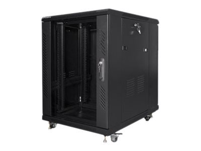 Rack cabinet 19" free-standing 15U/600x800 (flat pack), FF01-6815-12B, Black