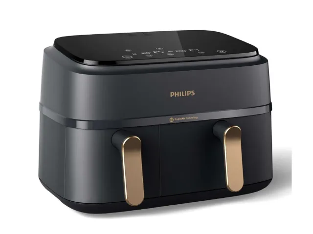 Philips Airfryer | NA352/00 | Power 2750 W | Capacity 9 L | Rapid Air technology | Charcoal Grey/Copper