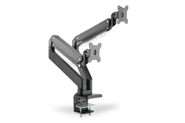 Digitus Desk Mount | DA-90427 | Adjustable Height, Rotate, Tilt, Swivel | 15-35 " | Maximum weight (capacity) 2x15 kg | Black