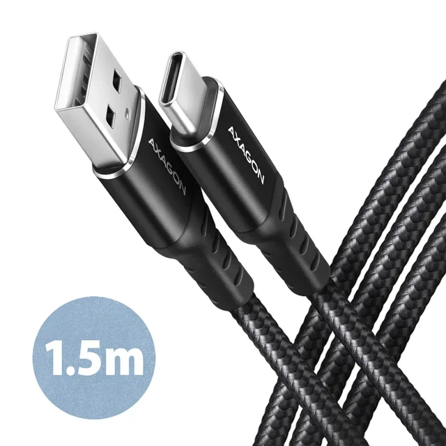 AXAGON | Data and charging cable, 1.5 m | BUCM-AM15AB | USB Type-C to USB Type-A