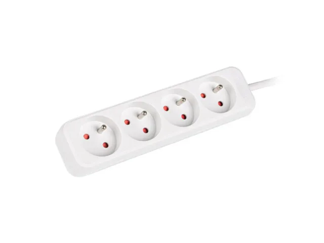 Lanberg | Cable Power Strip 4X French Outlets Quality-Grade Copper, 1.5 m | PS0-04E-0150-W