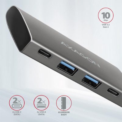 AXAGON SuperSpeed USB-C 10 Gbps SPEEDSTER 4 Hub, HMC-4G2
