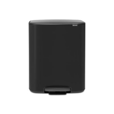 (S) BRABANTIA BO atkritumu tvertne ar pedāli 2x30l, Matt Black