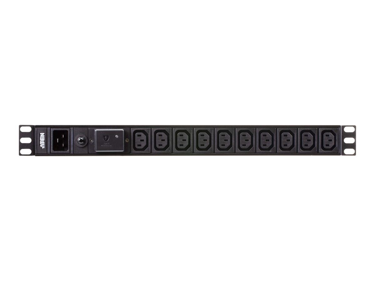 1U 20A 18Port Basic PDU with Surge Protection, PE0218SG