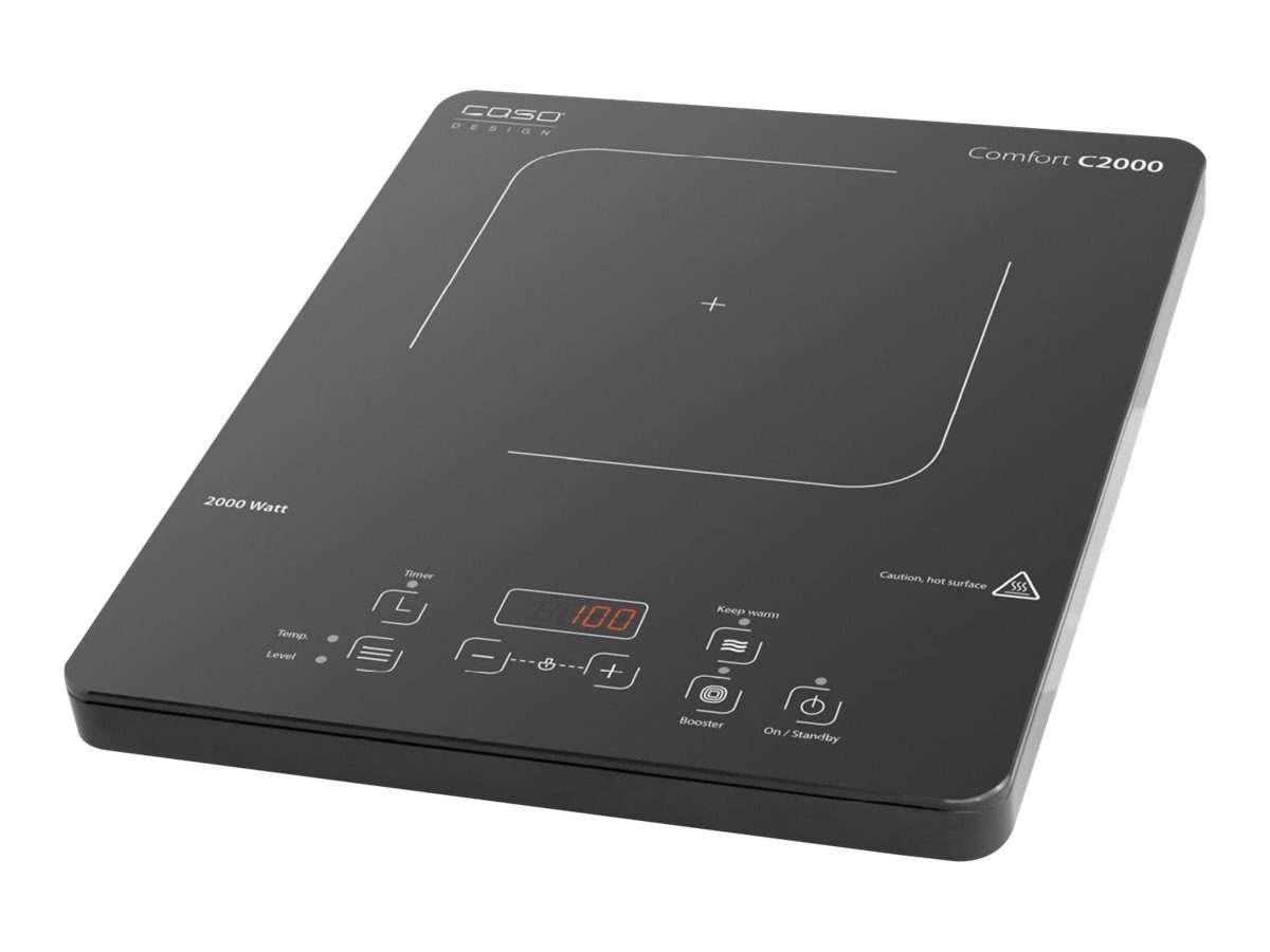 Free standing table hob, Comfort C2000, Number of burners/cooking zones 1, Sensor, Induction, Black