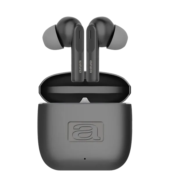 AIWA stereo bezvada austiņas, melnas