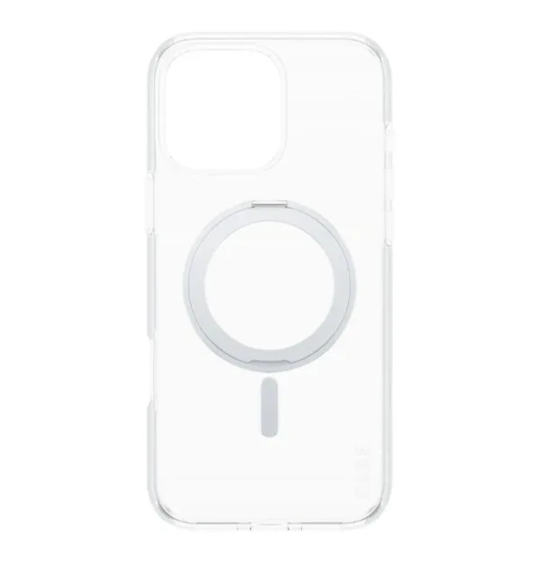 CARE Feature Case | Back cover | Apple | iPhone 16 Pro Max | Recycled plastic | Silver | Kickstand & MagSafe