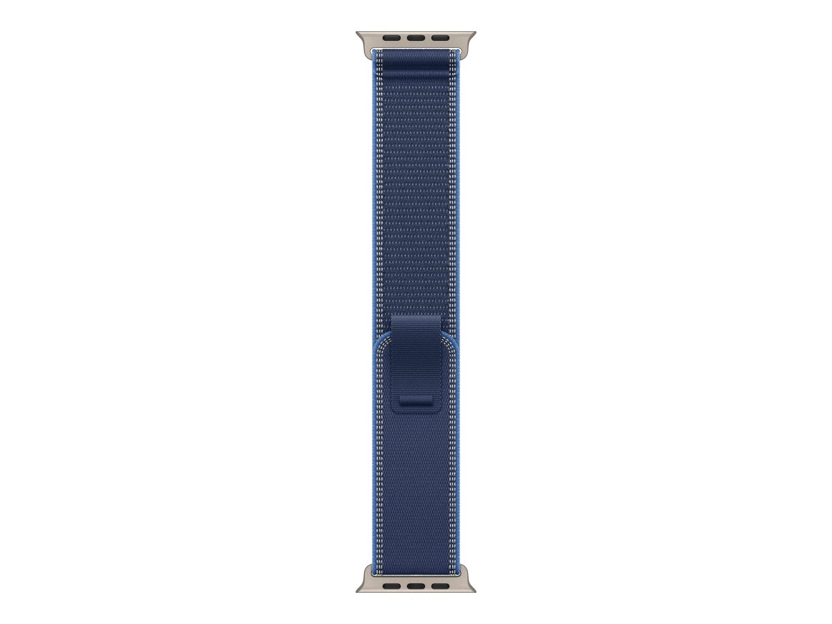 49mm Blue/Bright Blue Trail Loop - S/M - Natural Titanium Finish