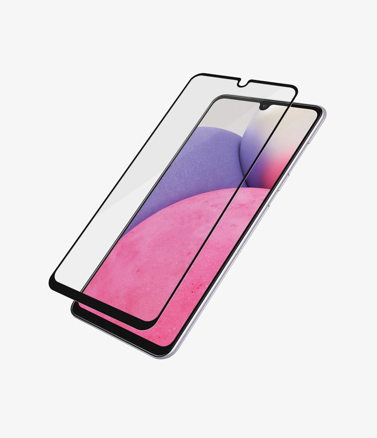 Screen protector, Samsung, Galaxy A33, Glass, Black, Case Friendly