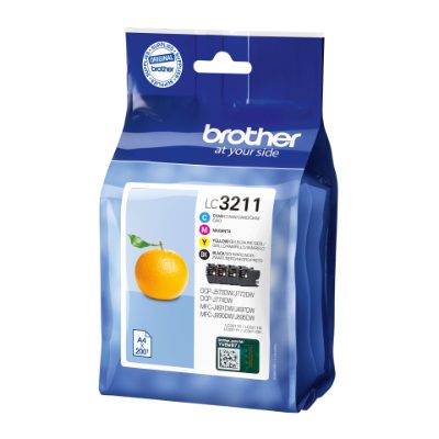 Brother Cartridge Value Pack, LC3211VAL, Ink cartridge, Black, yellow, cyan, magenta