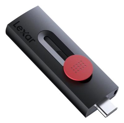 Flash Drive, JumpDrive D300, 64 GB, USB Type-C/Type-A, Black/Red