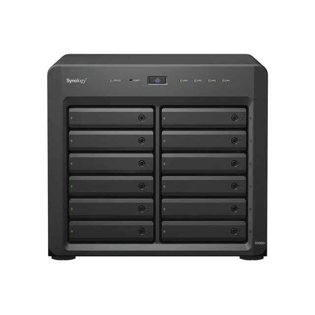 Synology | Tower NAS | DS2422+ | Up to 12 HDD/SSD Hot-Swap | AMD Ryzen | Ryzen V1500B Quad Core | Processor frequency 2.2 GHz | 4 GB | DDR4