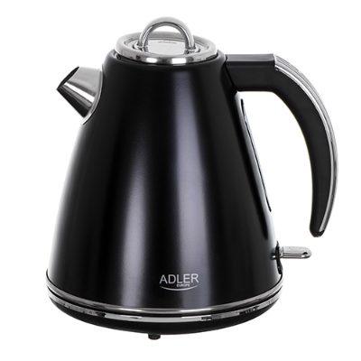 Kettle, AD 1343b, Electric, 2200 W, 1.5 L, Stainless steel, 360° rotational base, Black
