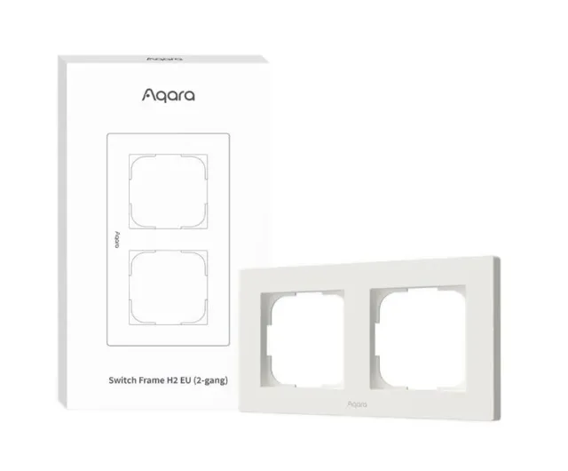 SMART SWITCH FRAME H2 (2-GANG)/WHITE FE-X01D-W AQARA