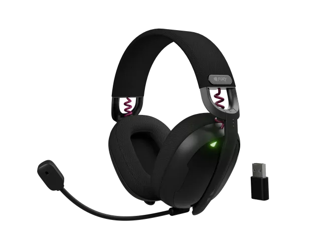 Fury | Gaming Headset | Fukiya F6 | Bluetooth | Over-Ear | Microphone | Black | Wireless
