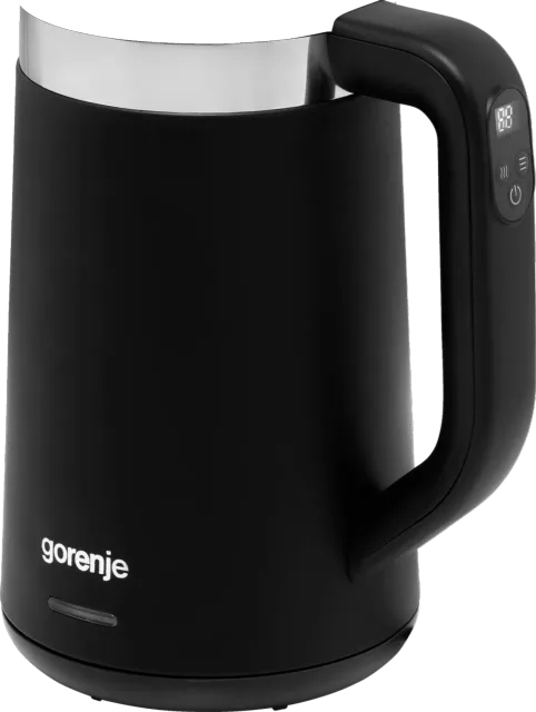 Gorenje | Kettle | K17TRDW | Electric | 2200 W | 1.7 L | Plastic/Metal | 360° rotational base | Black