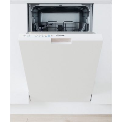 INDESIT Dishwasher, IN2ID10CS80, Built-in, Width 44.8 cm, Number of place settings 10, Number of programs 5, Energy efficiency class D, White