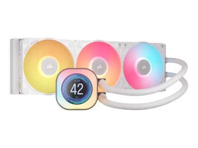 Corsair iCUE LINK TITAN 360 RX LCD Liquid CPU Cooler, White, Corsair